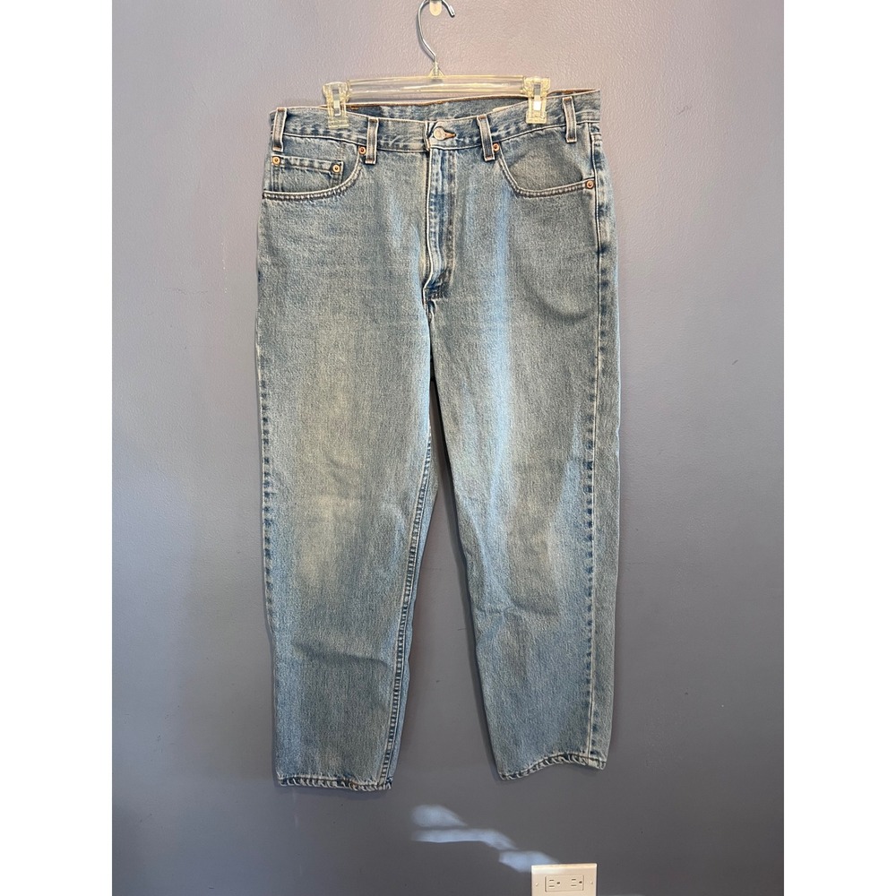 Men's Light Wash LEVI's Jeans 550 Relaxed Fit W36 L30 09-01 Y2K Classic Denim